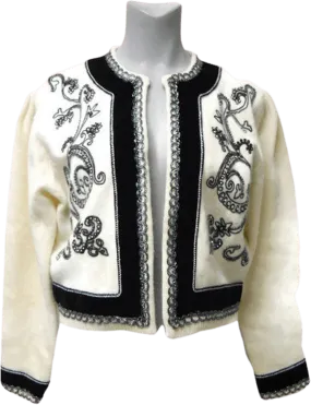 00's Open Front Wool Bolero Cardigan by Magnolia