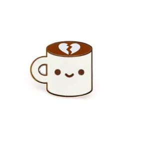 100% Soft - "Broken Heart Coffee" Enamel Pin