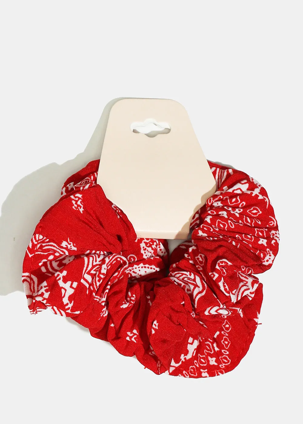 2-Piece Flower Print Scrunchies