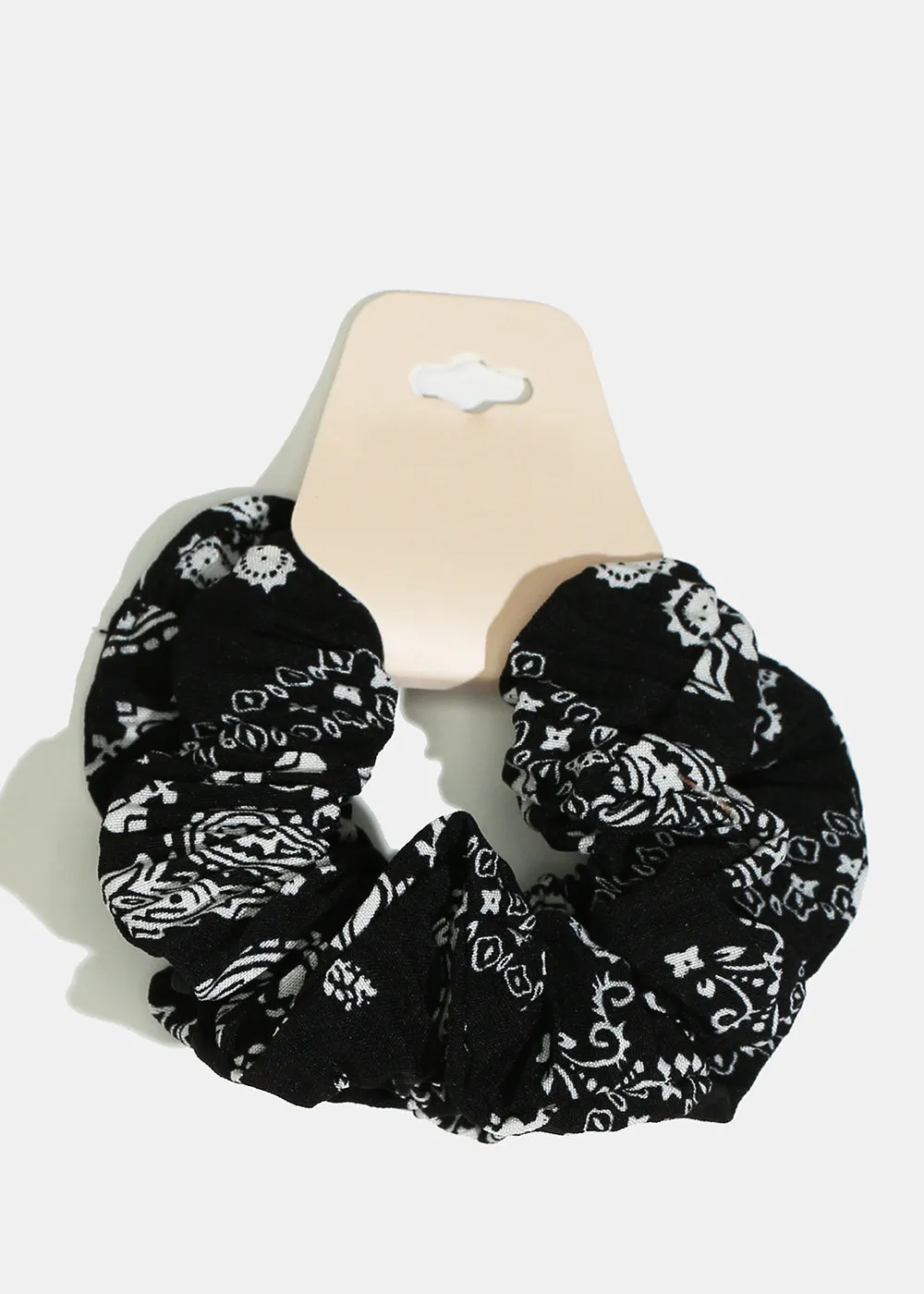 2-Piece Flower Print Scrunchies