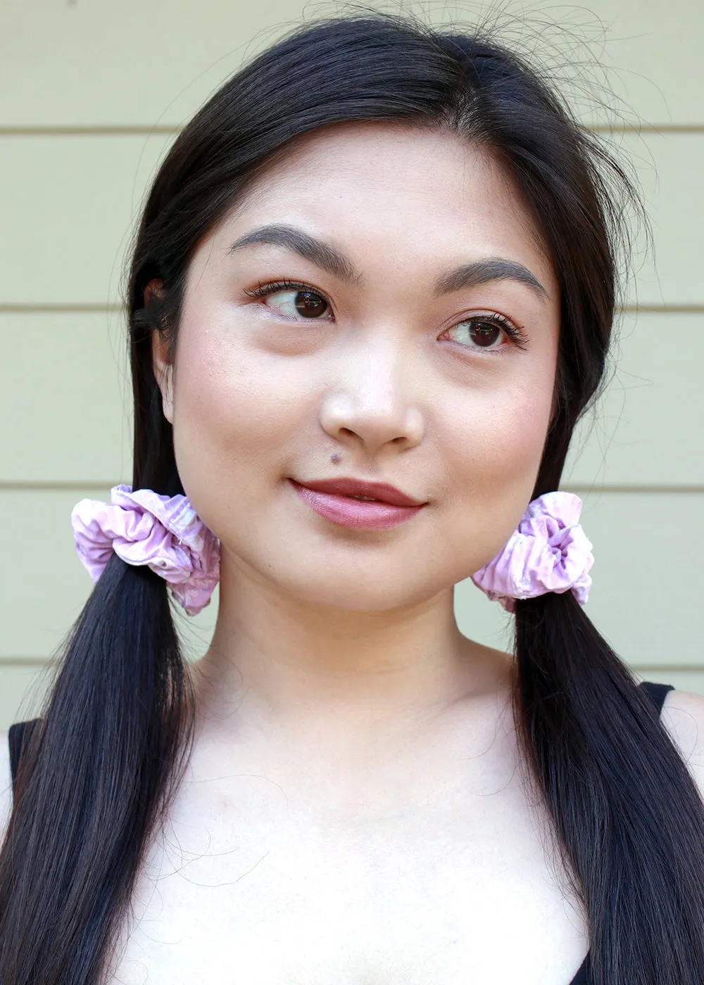 2-Piece Flower Print Scrunchies