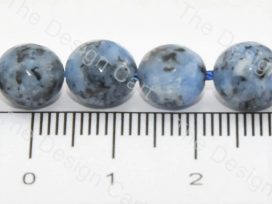 8 mm Blue Gray Black Rondelle Jade Quartz Stones