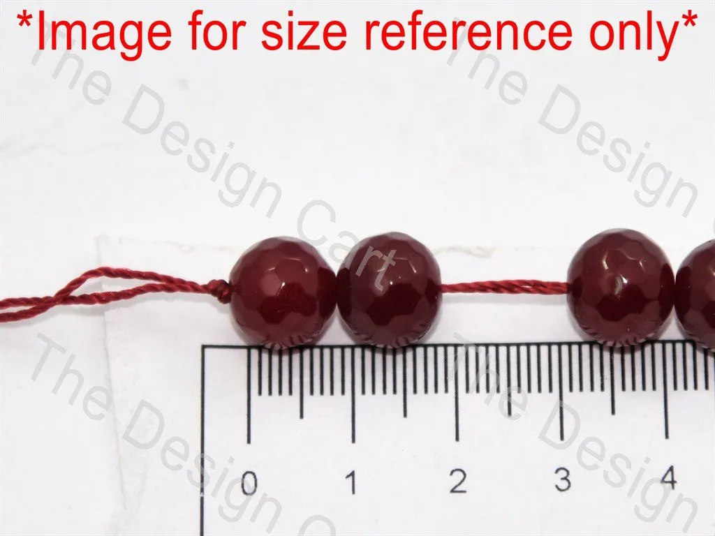 8 mm Rose Red Jade Rondelle Quartz Semi Precious Stone