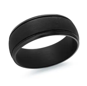 8MM Black Tantalum Band, Size 10.0