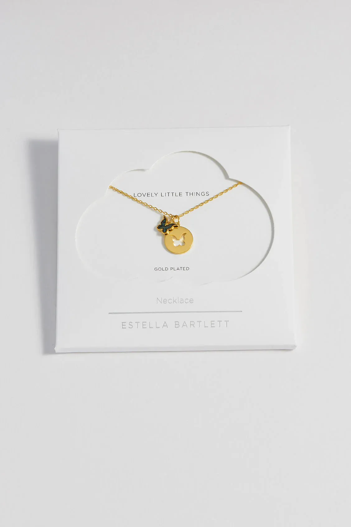 Abalone Butterfly Necklace - Gold Plated