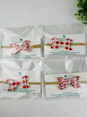 AM Designs, Headband Bows on Nylon Band