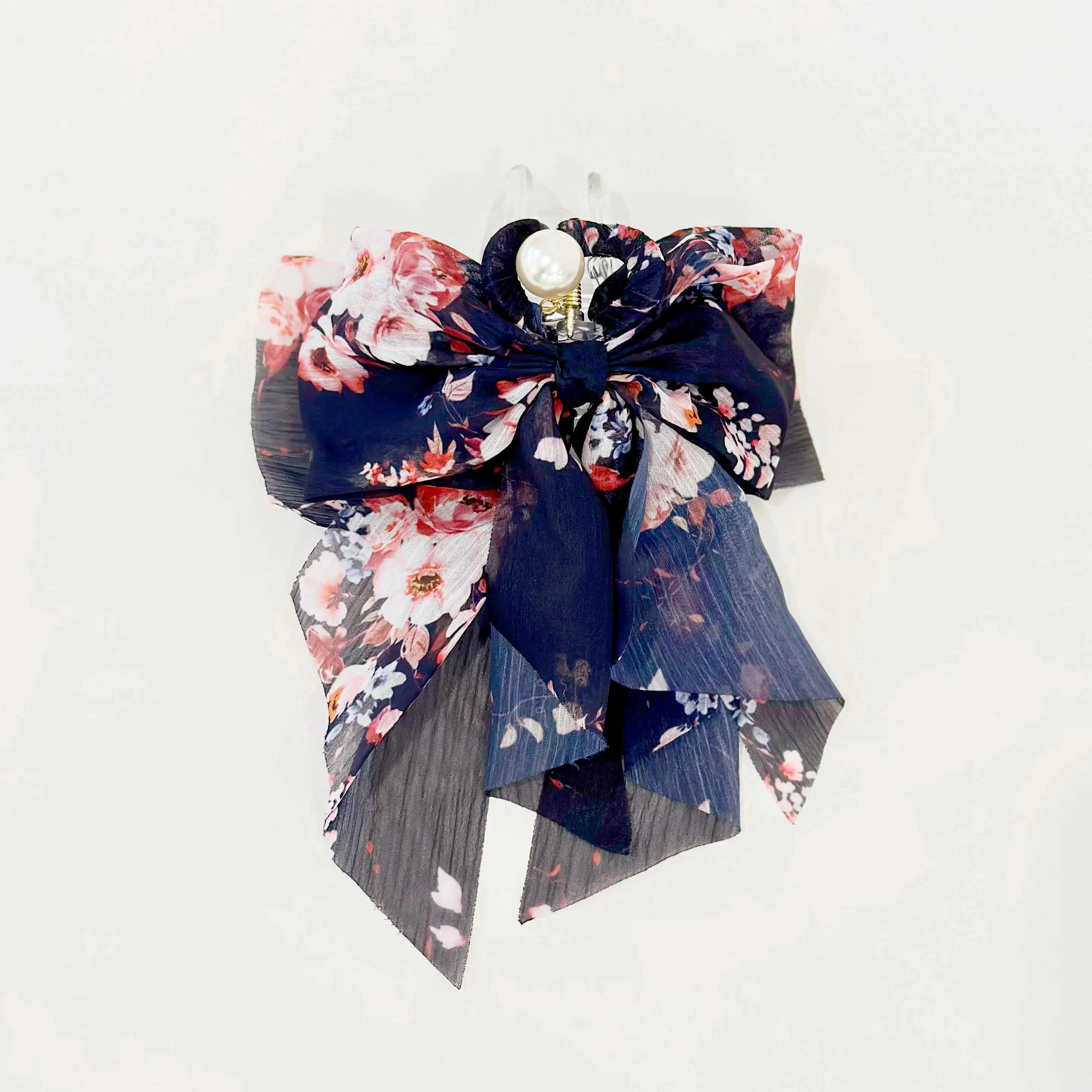 Anemone Vinca Ribbon Hair Claw