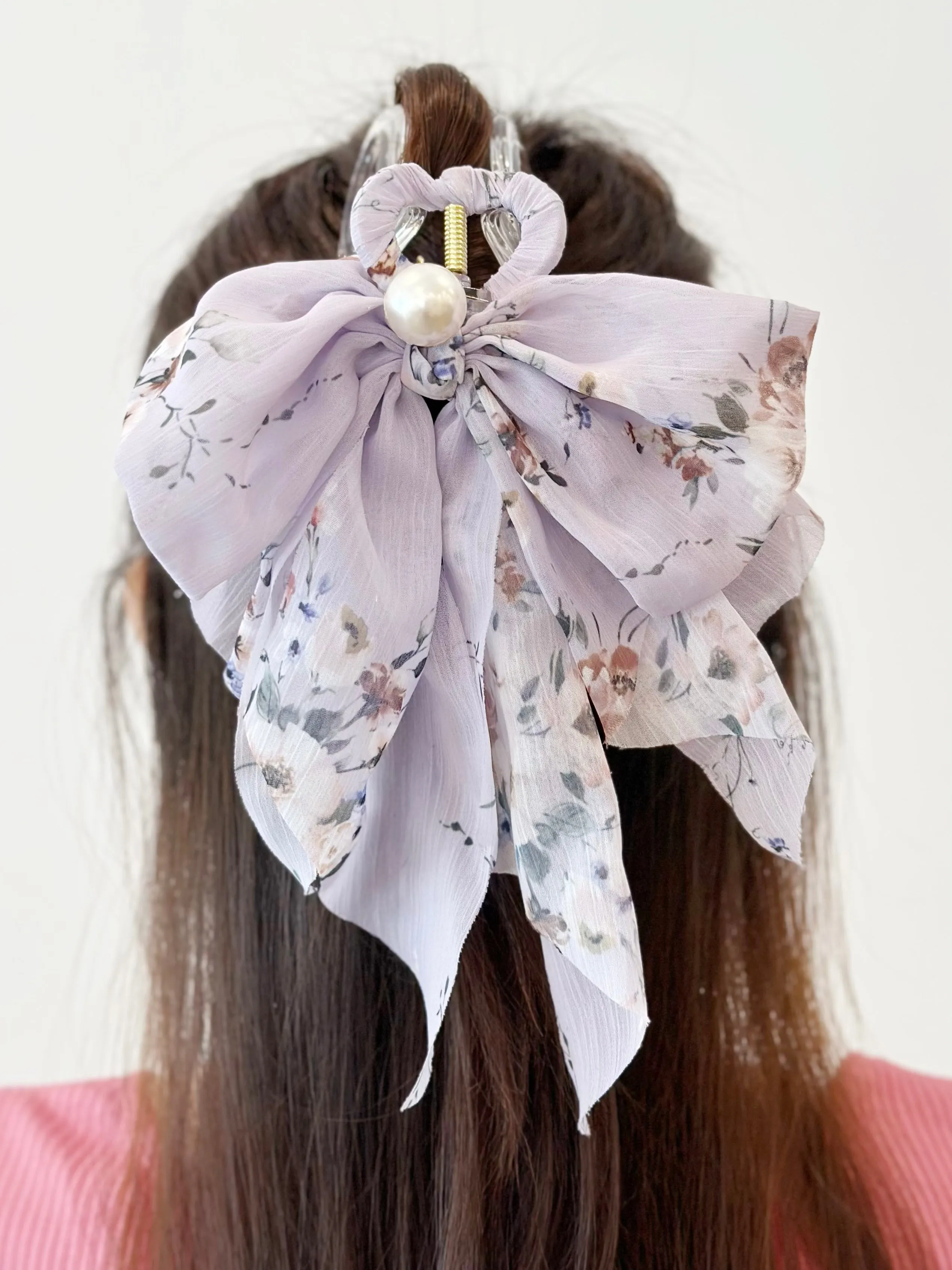 Anemone Vinca Ribbon Hair Claw