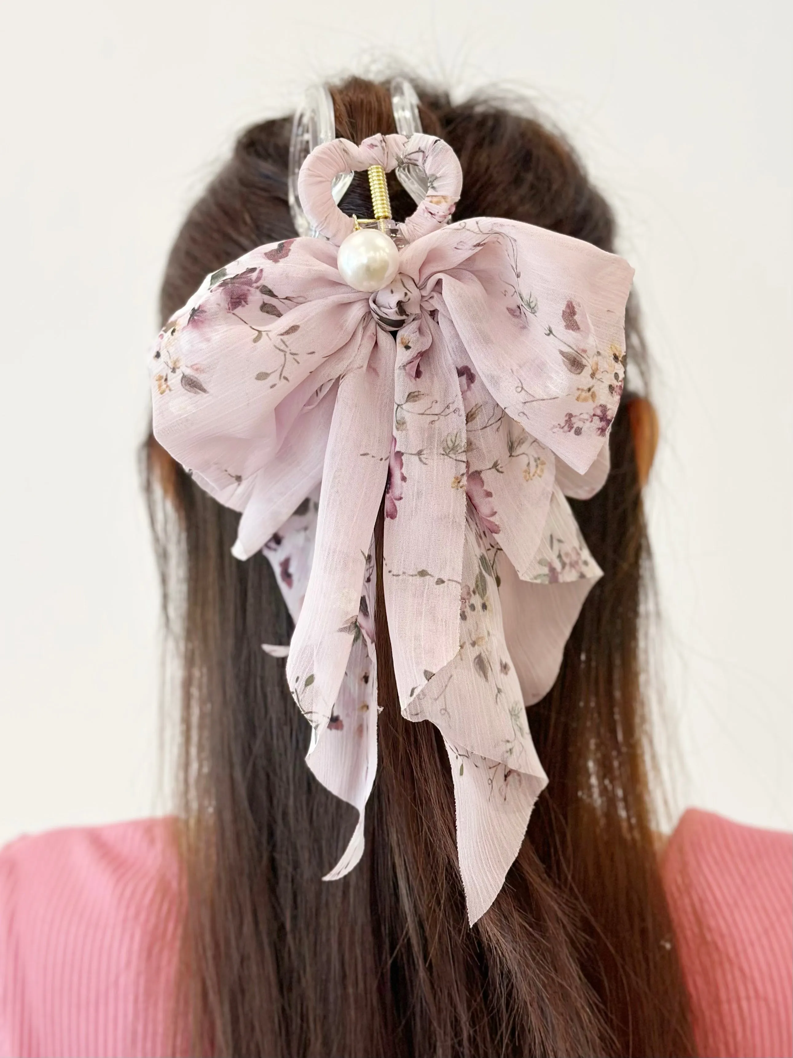 Anemone Vinca Ribbon Hair Claw