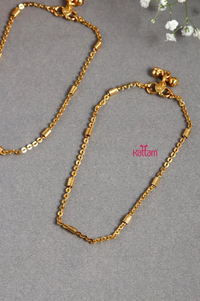 Antique Gold Chain Anklet