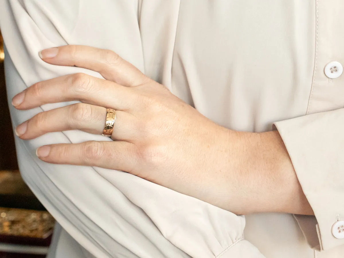 Antique Rose Gold Cigar Band
