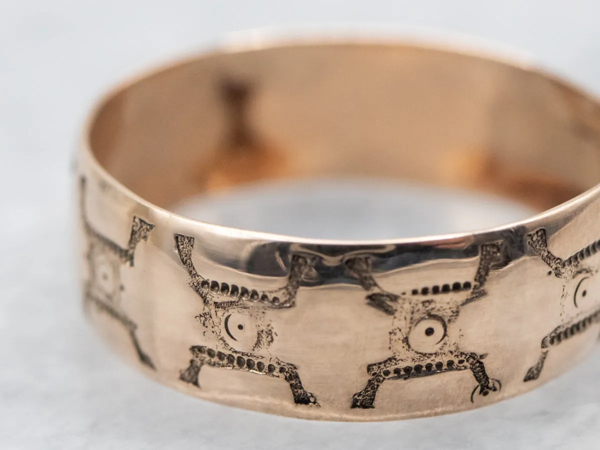 Antique Rose Gold Cigar Band
