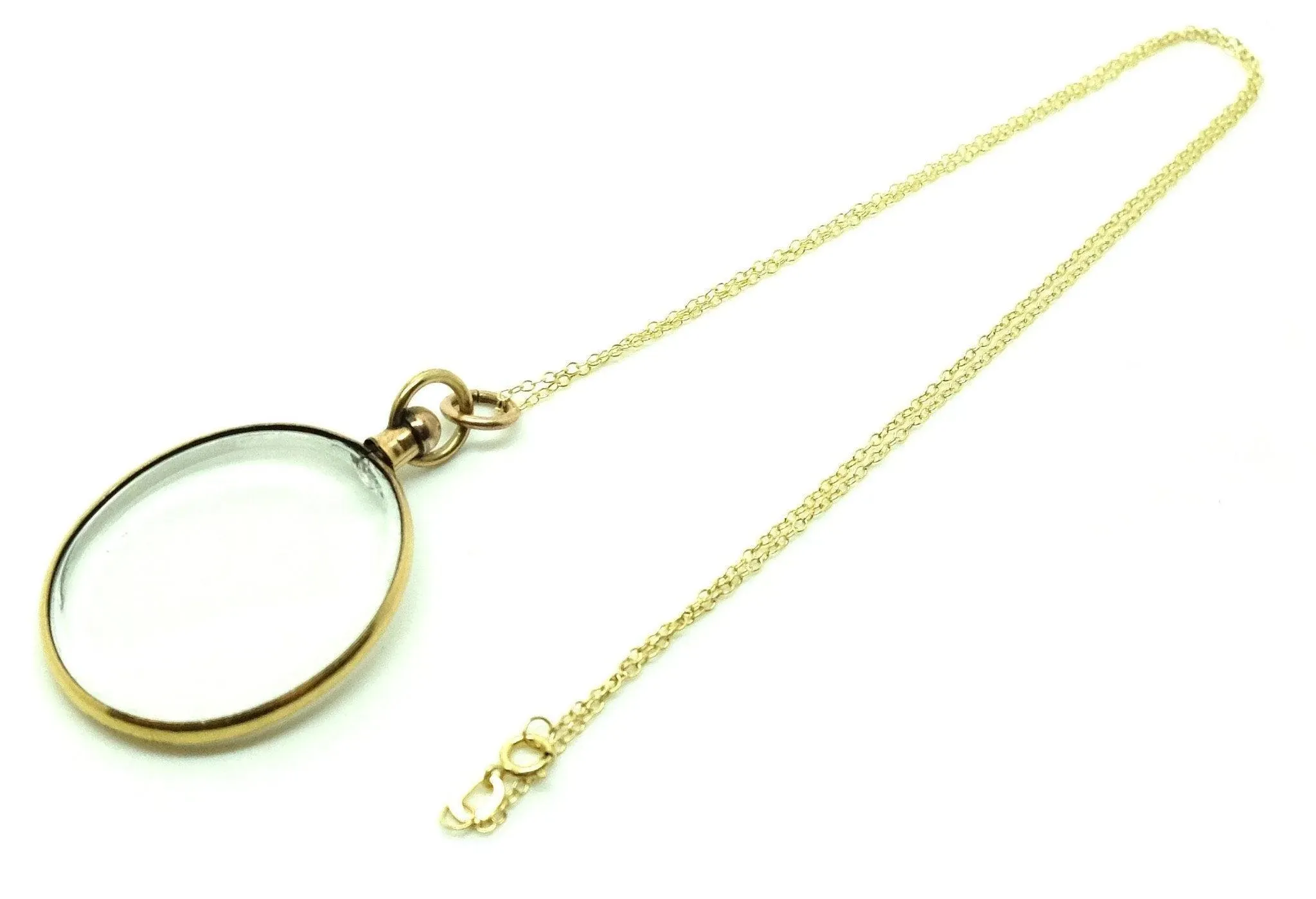 Victorian Antique Rolled Gold Glass Locket - Enhanced Title
