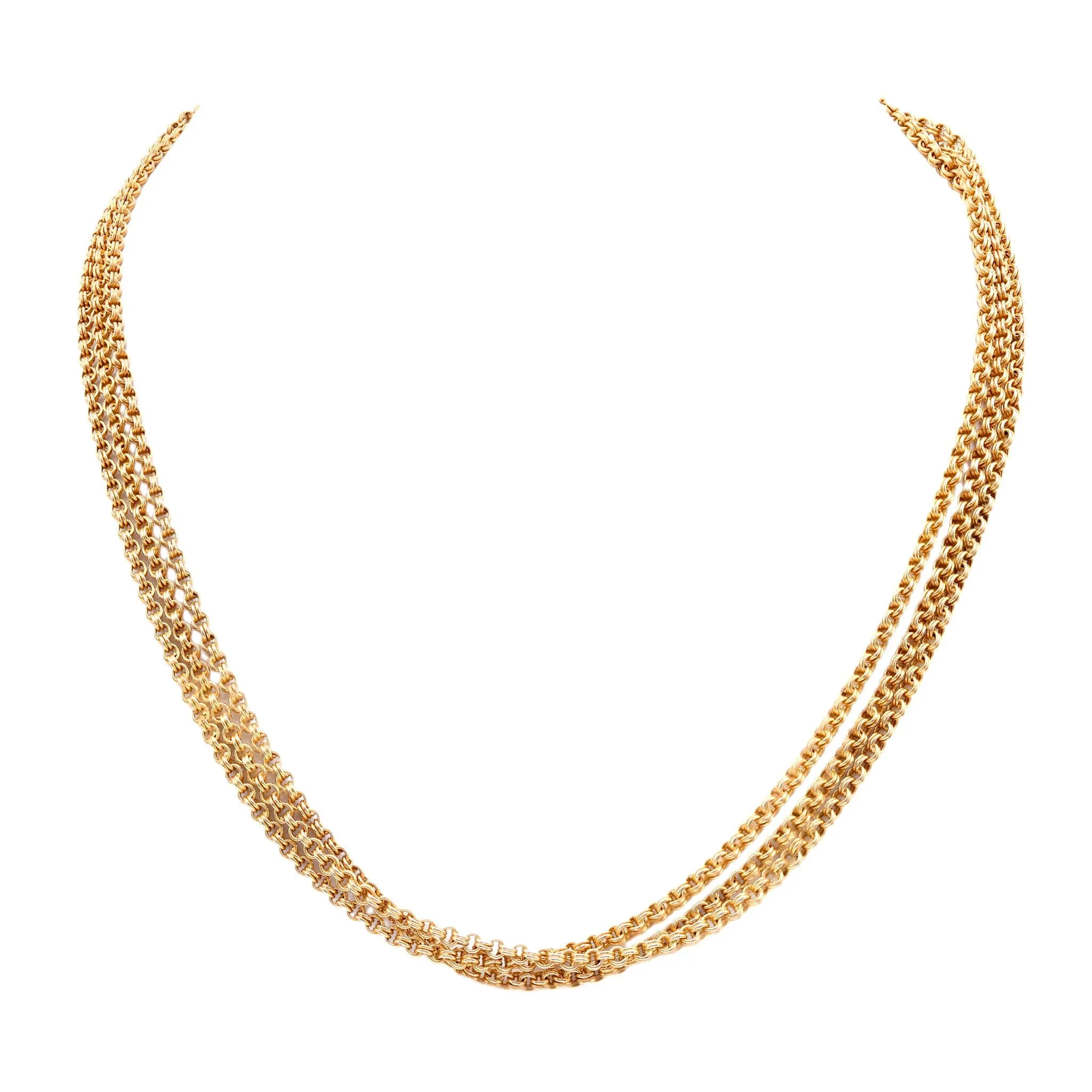 AntiqueFrench 18K Yellow Gold Necklace