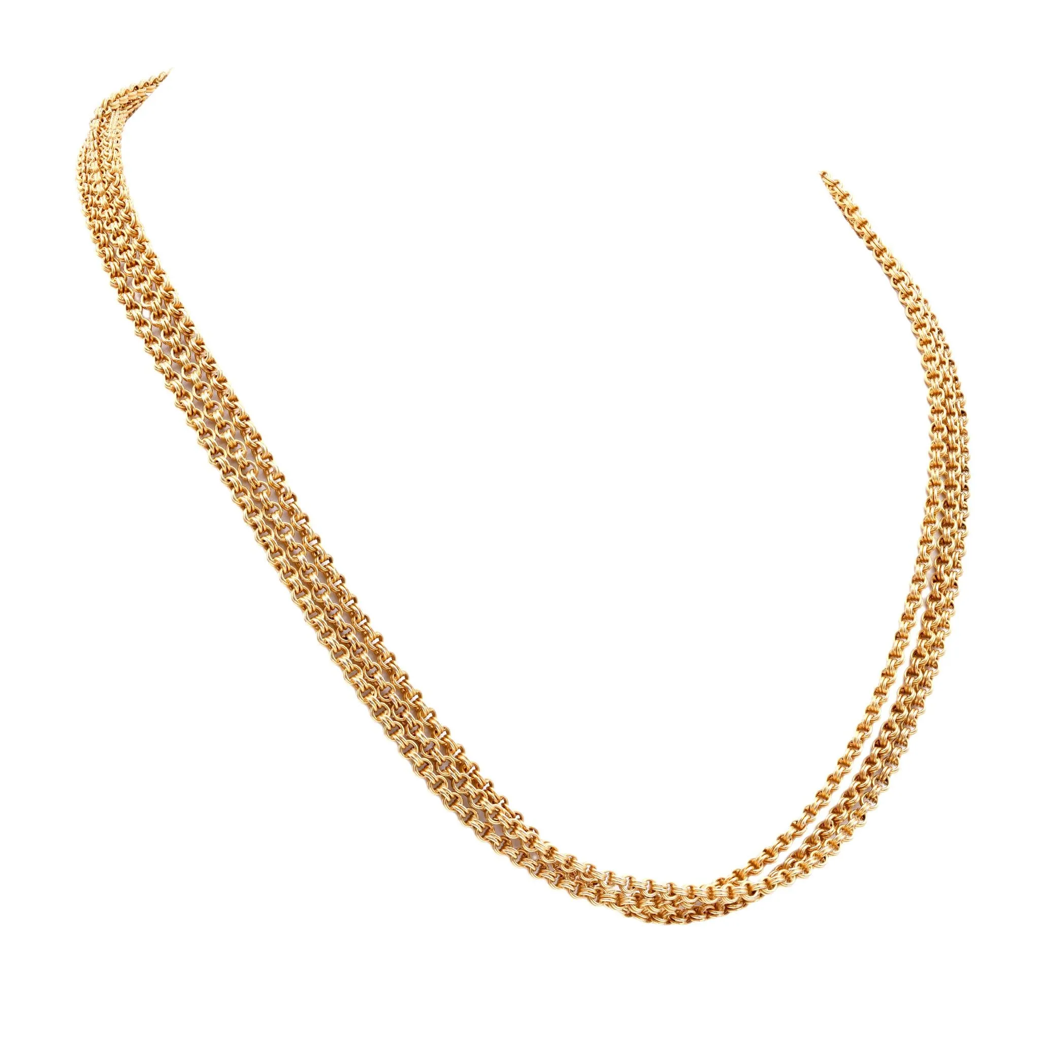 AntiqueFrench 18K Yellow Gold Necklace