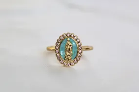 Ave Maria Ring in Blue