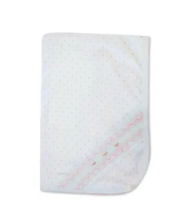 Baby Girl's Pink Dot Flower Blanket