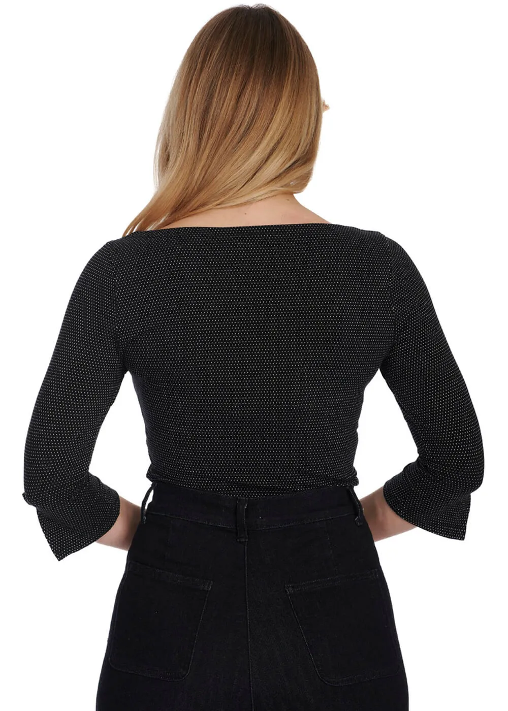 Banned Faith Polkadot 50's Top Black