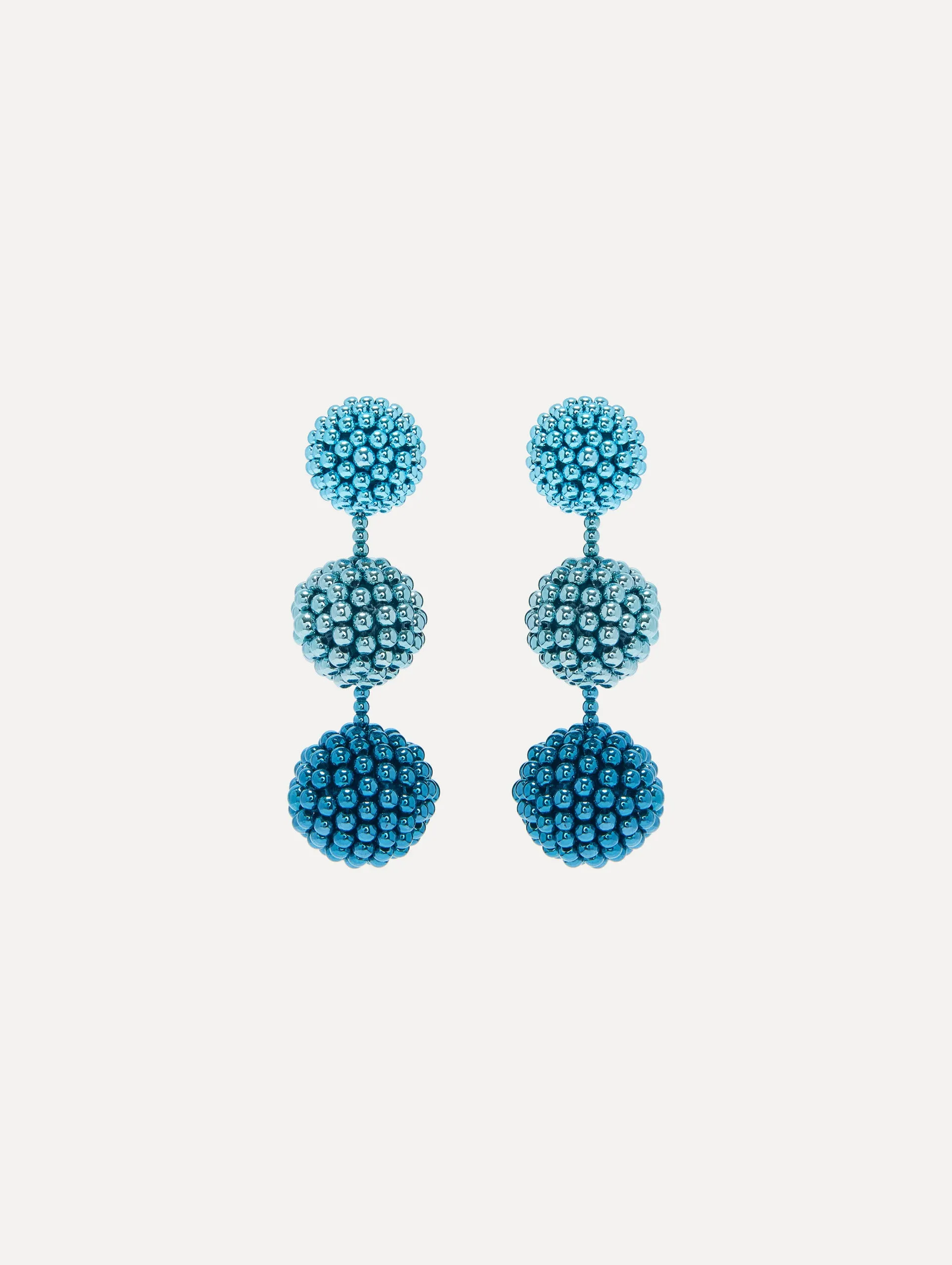 Beaded Sphere Earrings