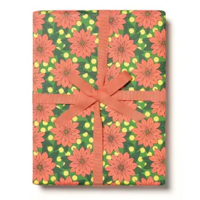 Big Pointsettia Gift Wrap