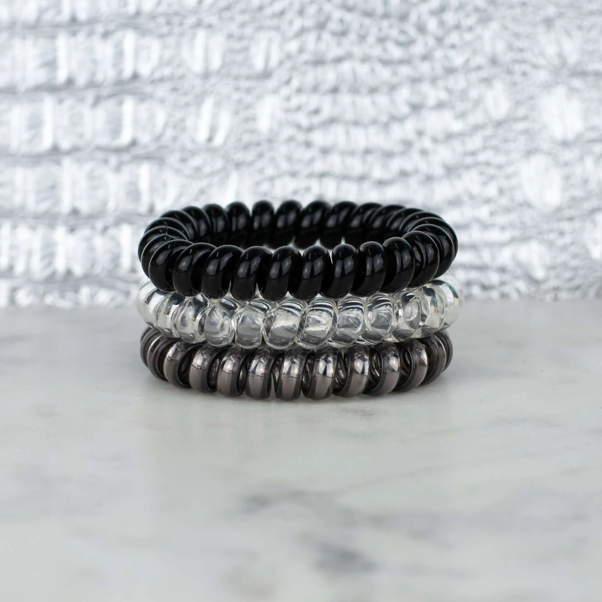 Black Diamond Stretch Hair Ties - FINAL SALE