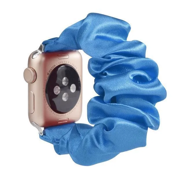 Bling shiny glitter pink striped, Apple watch 7 6 5 Elastic Watchbands