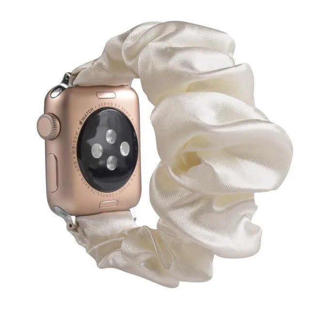 Bling shiny glitter pink striped, Apple watch 7 6 5 Elastic Watchbands