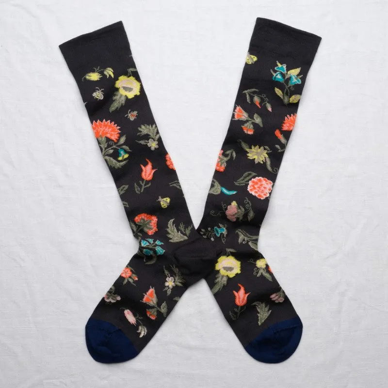 Bonne Maison Floral Knee-High Socks