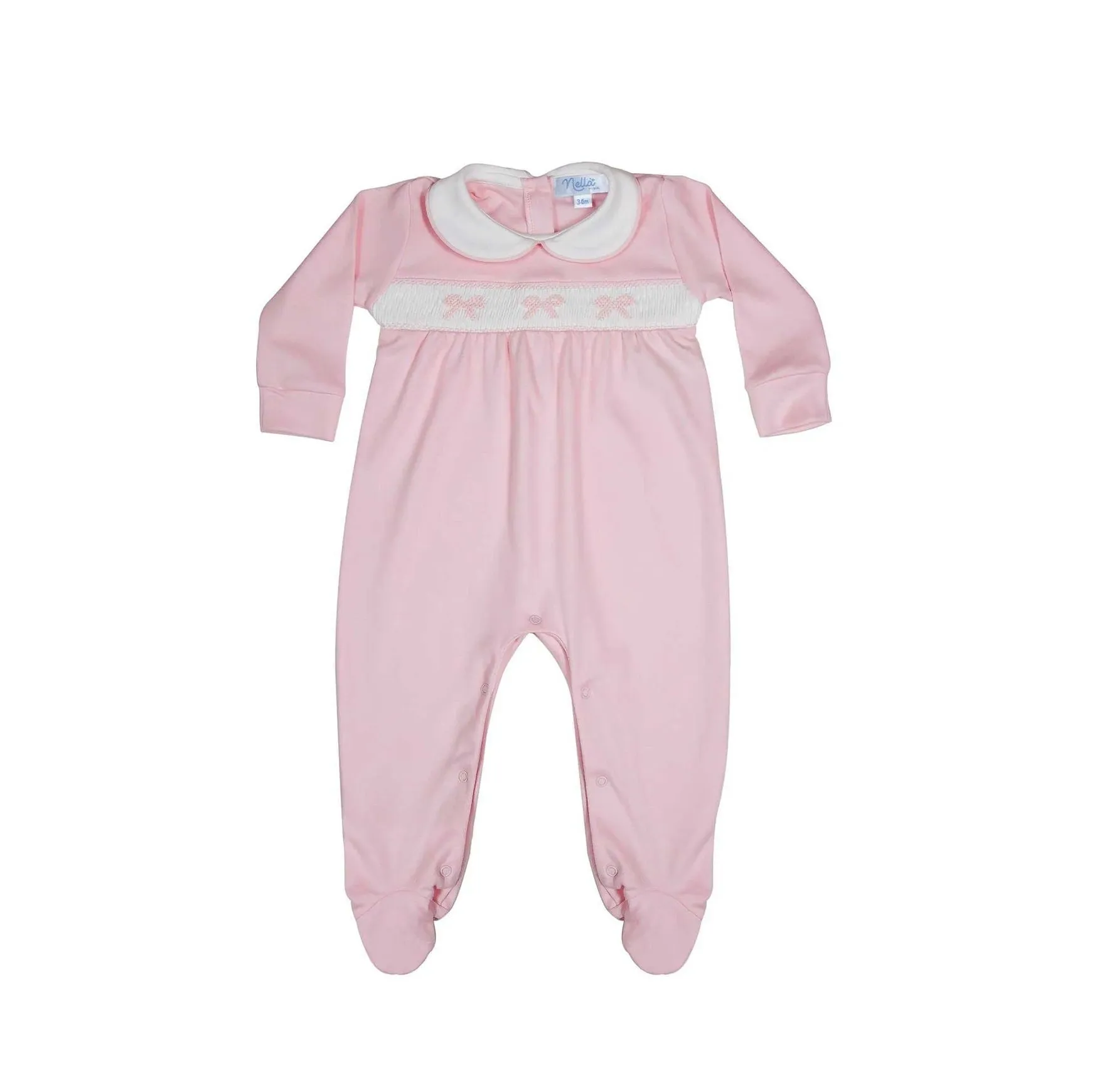 Bows Smocked Footie