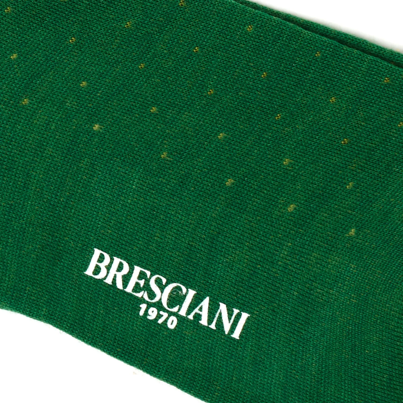 BRESCIANI Wool Polka Dot Design Mid Calf Length Socks M-L