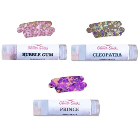 Build Your Own Set Of 3  Creative Faces Glitter Sticks (10% Savings)