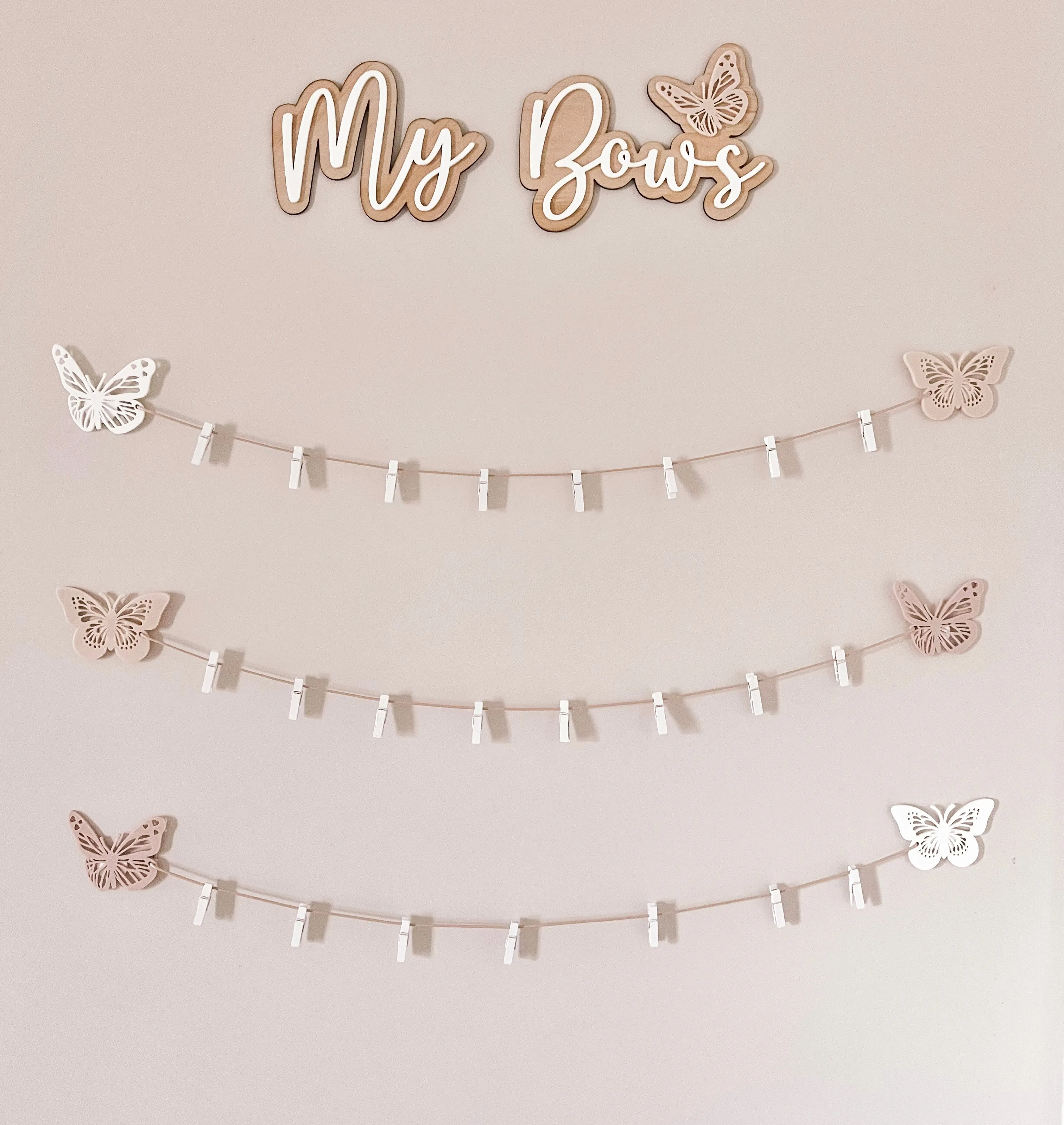 Butterfly Bow Holder -  Large