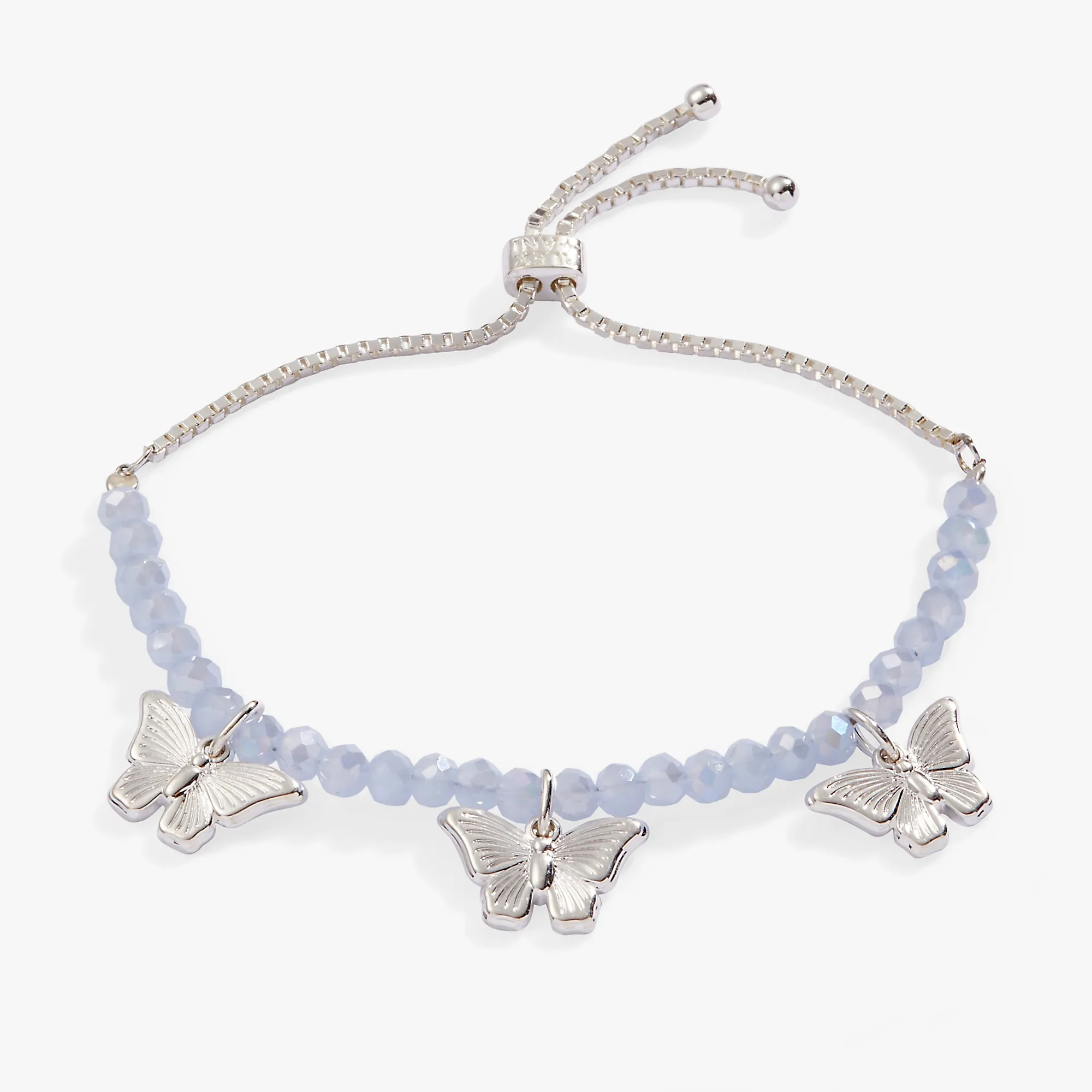 Butterfly Multi-Charm Bolo Bracelet