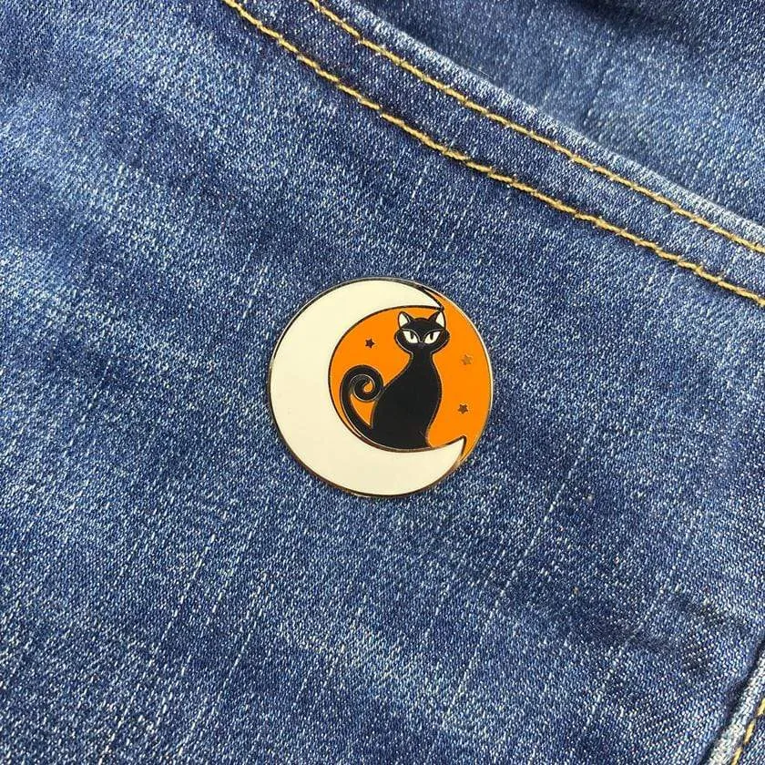 Cara the Halloween Kitty Enamel Pin