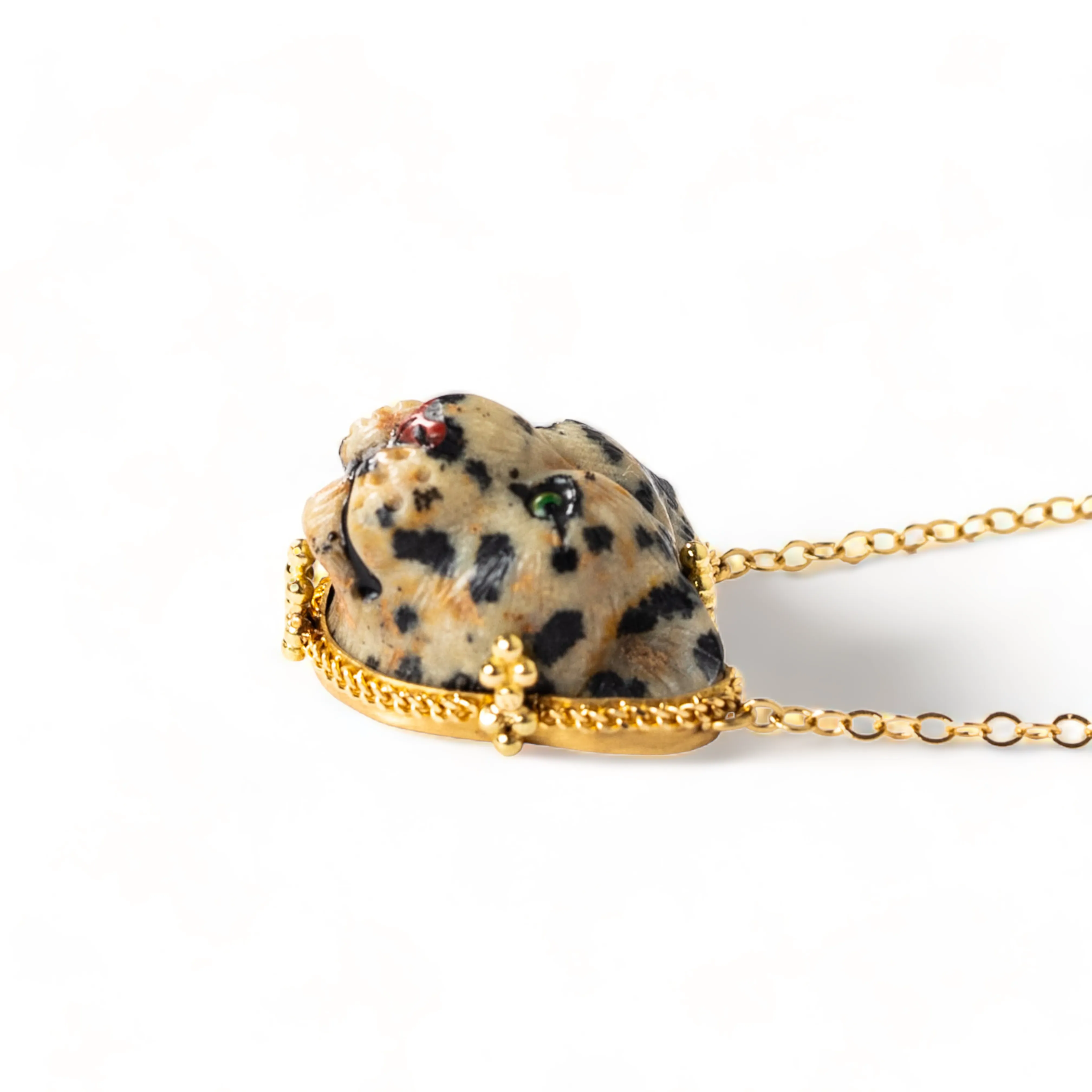 Carved Leopard Necklace