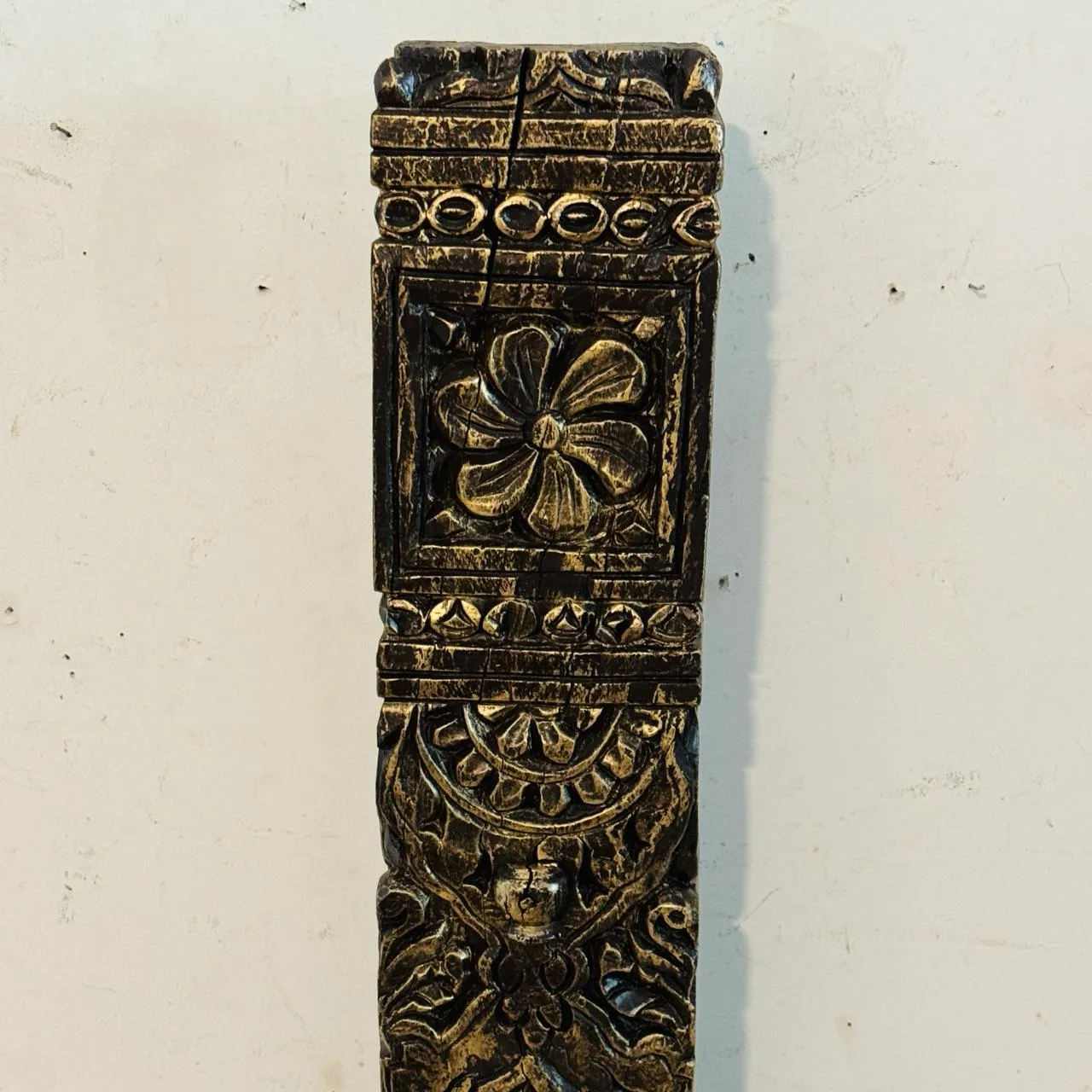 Carved  Vintage Pillar  on a Stand : Stambh 1 (  Sold individually)