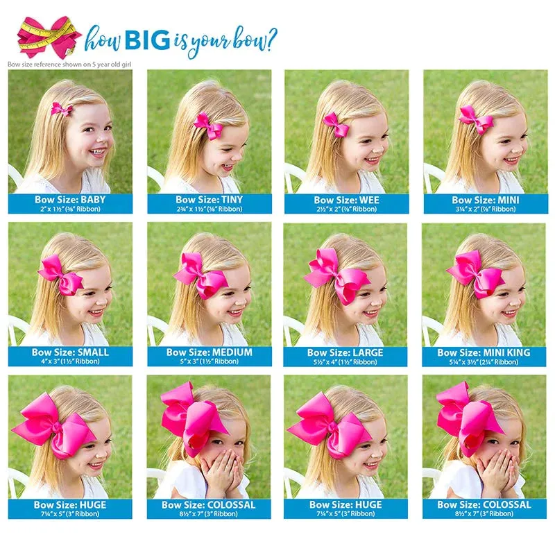 Colorful Hearts Bow