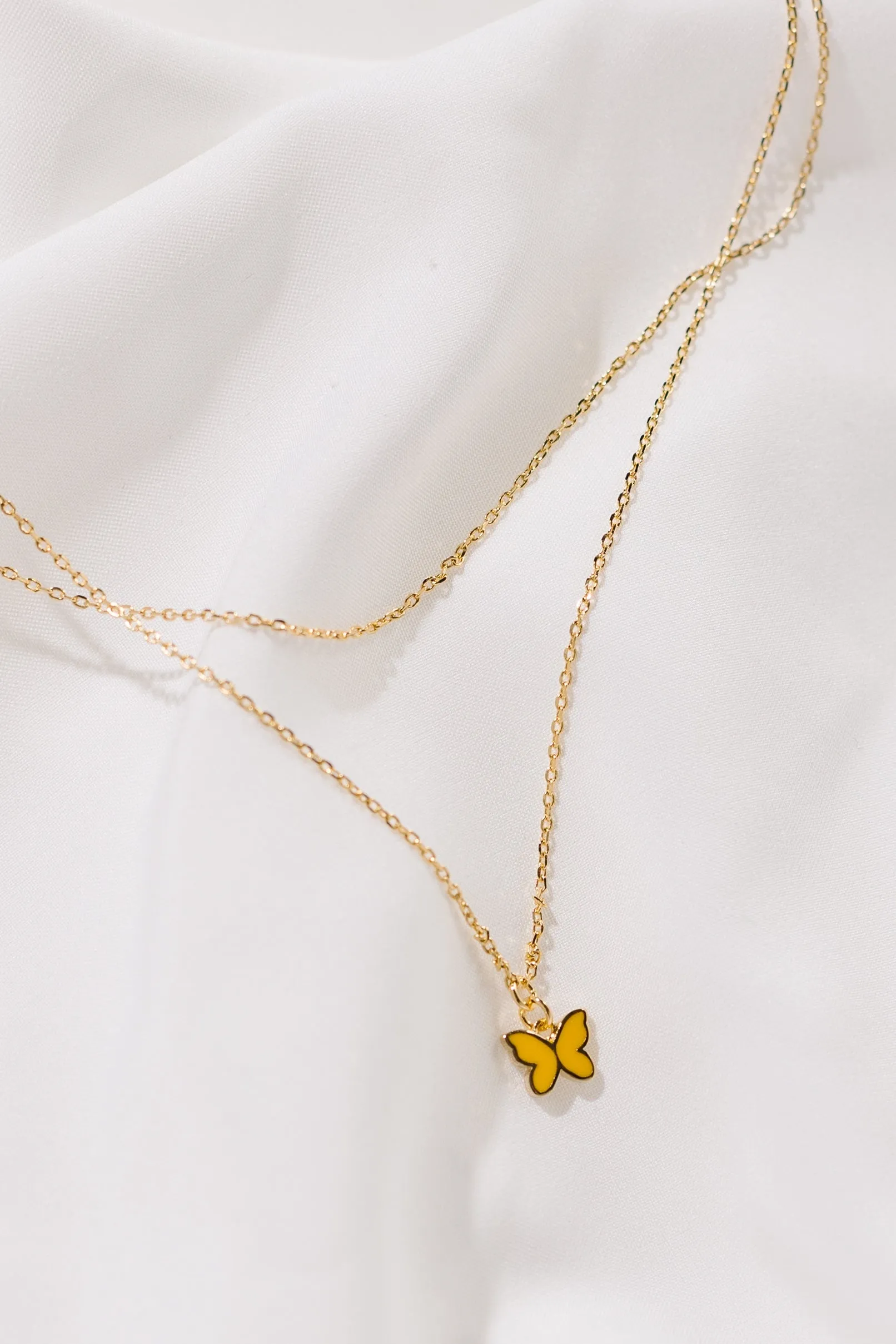 Cove Dainty Butterfly Double Chain