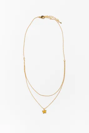 Cove Dainty Butterfly Double Chain