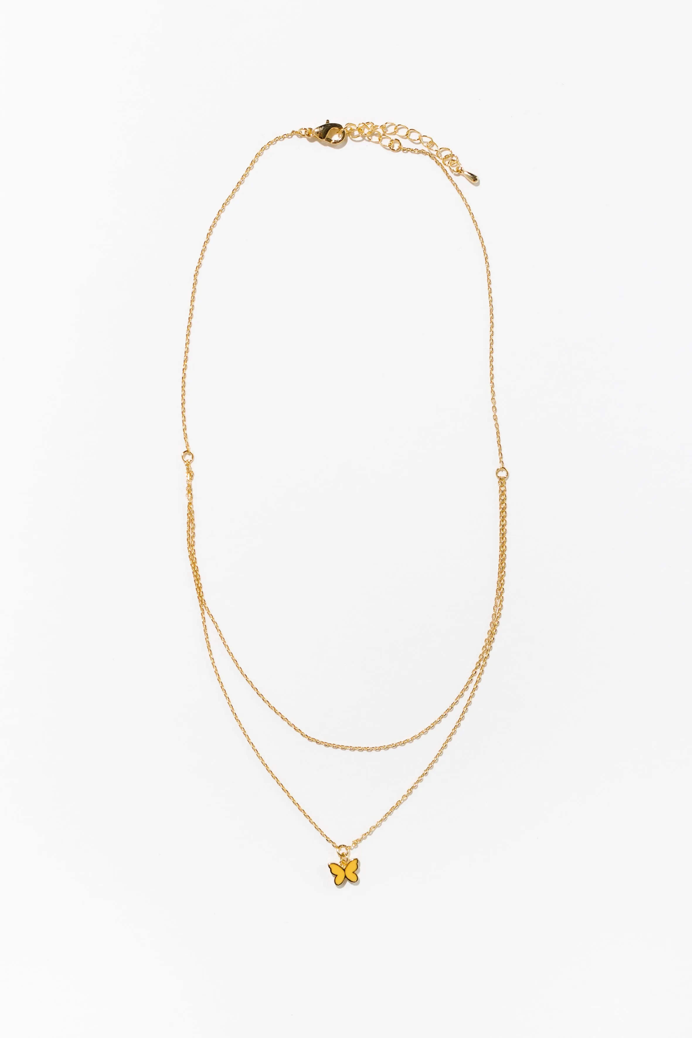 Cove Dainty Butterfly Double Chain
