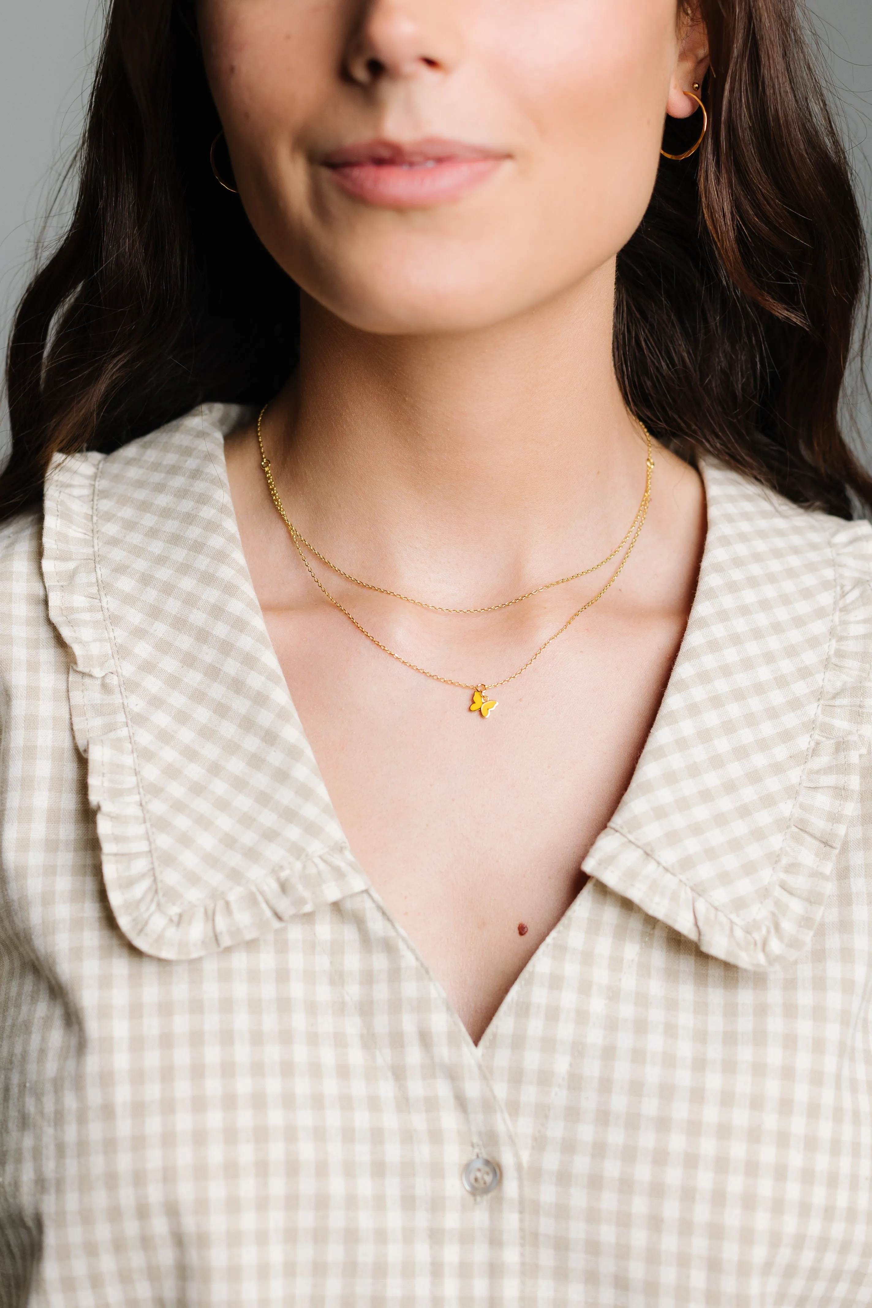 Cove Dainty Butterfly Double Chain