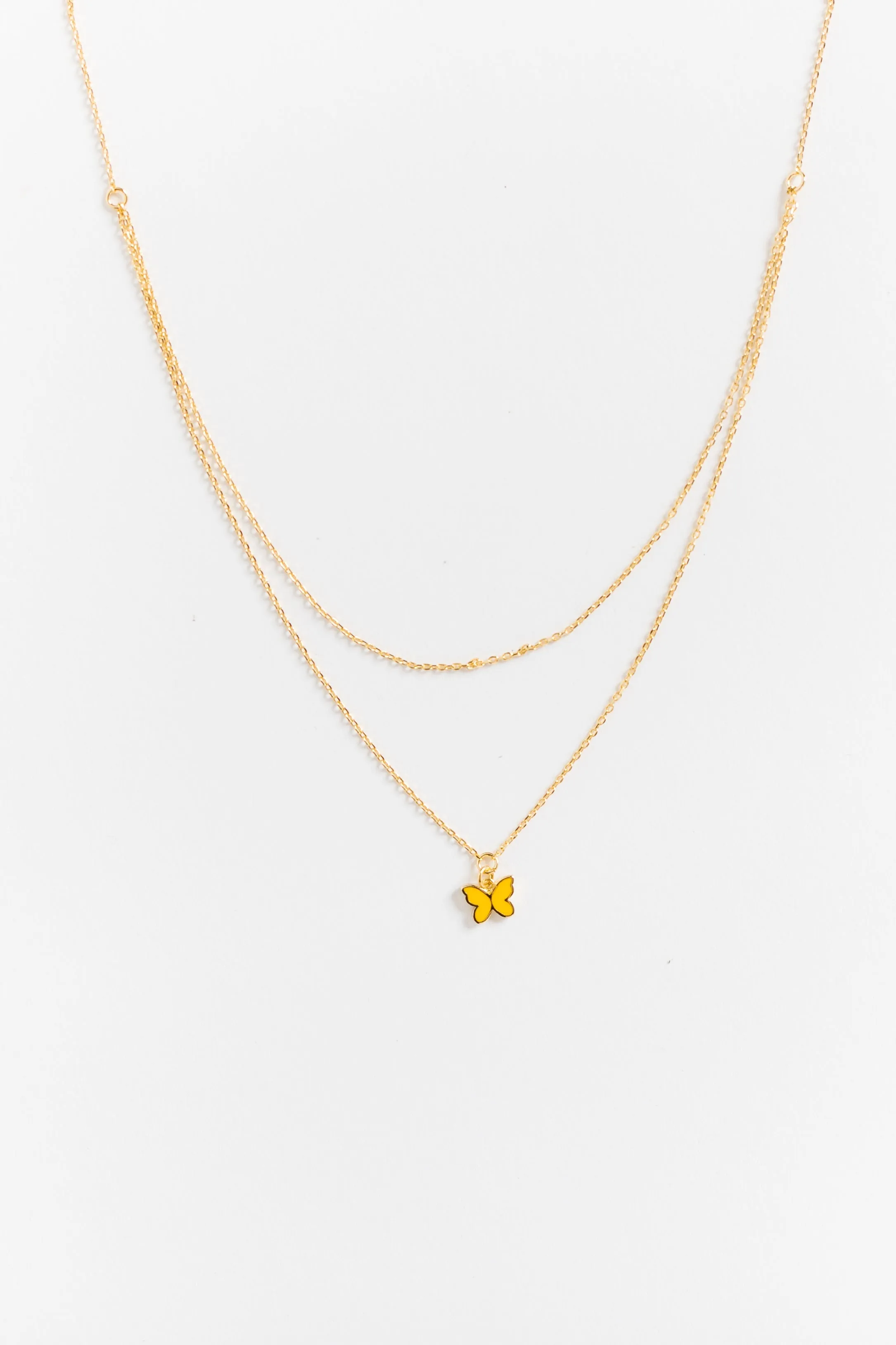 Cove Dainty Butterfly Double Chain