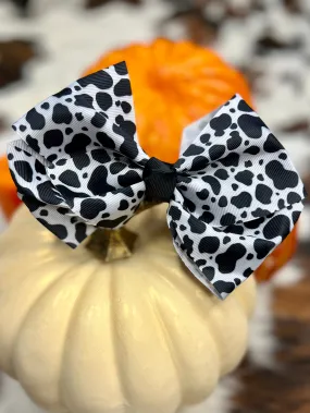 Cow Print Bow