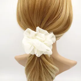 crinkled chiffon loop wave hair scrunchies women hair elastic accessory