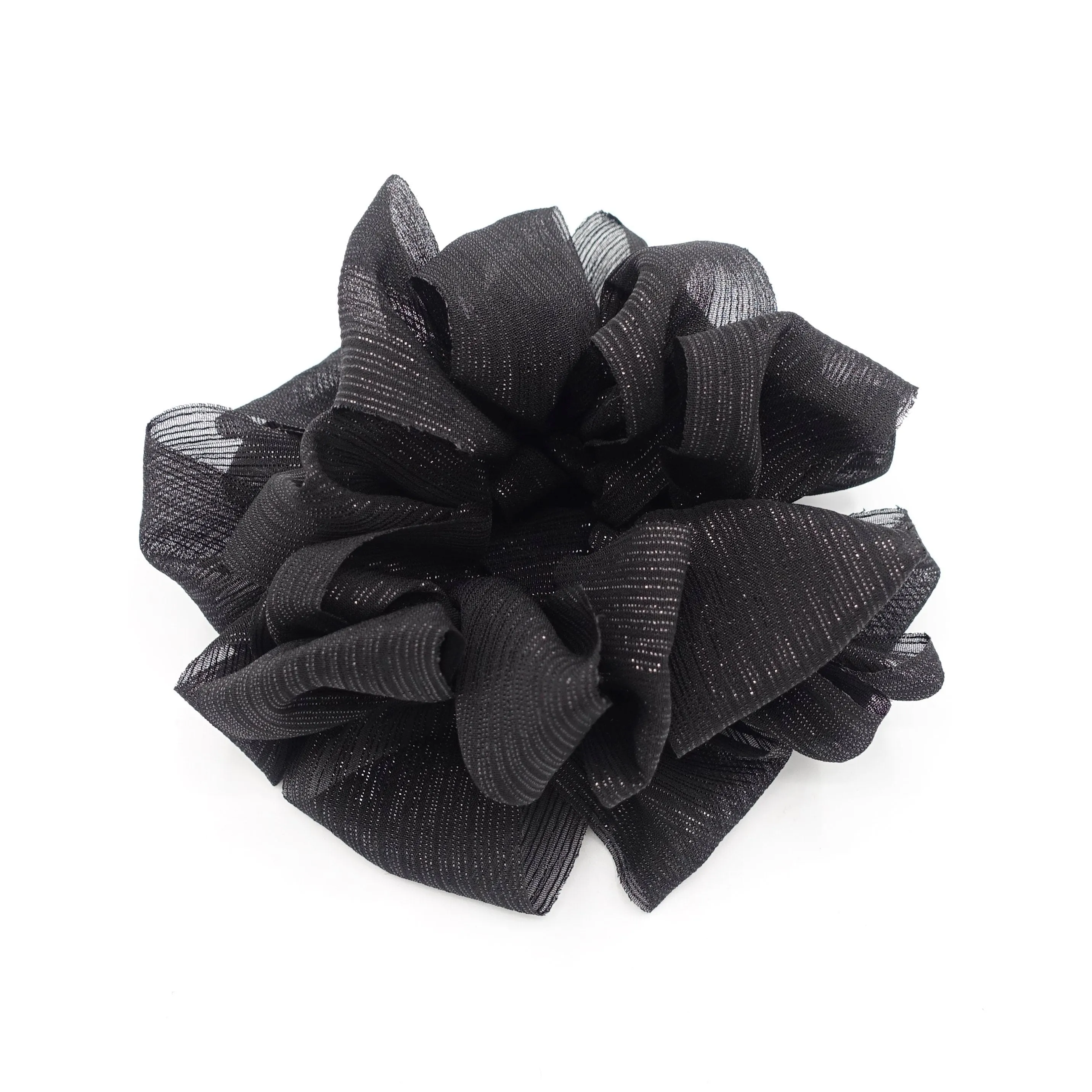 crinkled chiffon loop wave hair scrunchies women hair elastic accessory