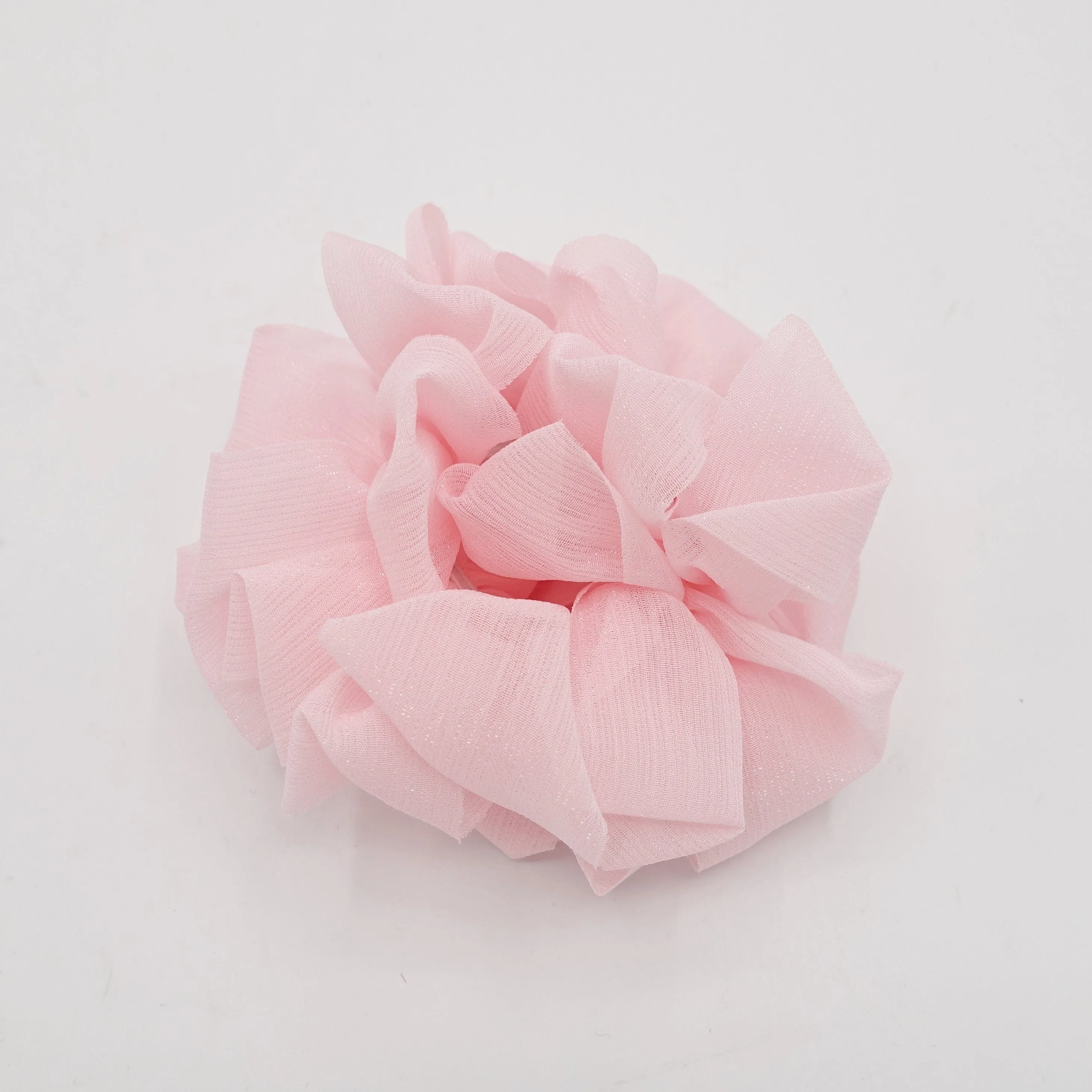crinkled chiffon loop wave hair scrunchies women hair elastic accessory