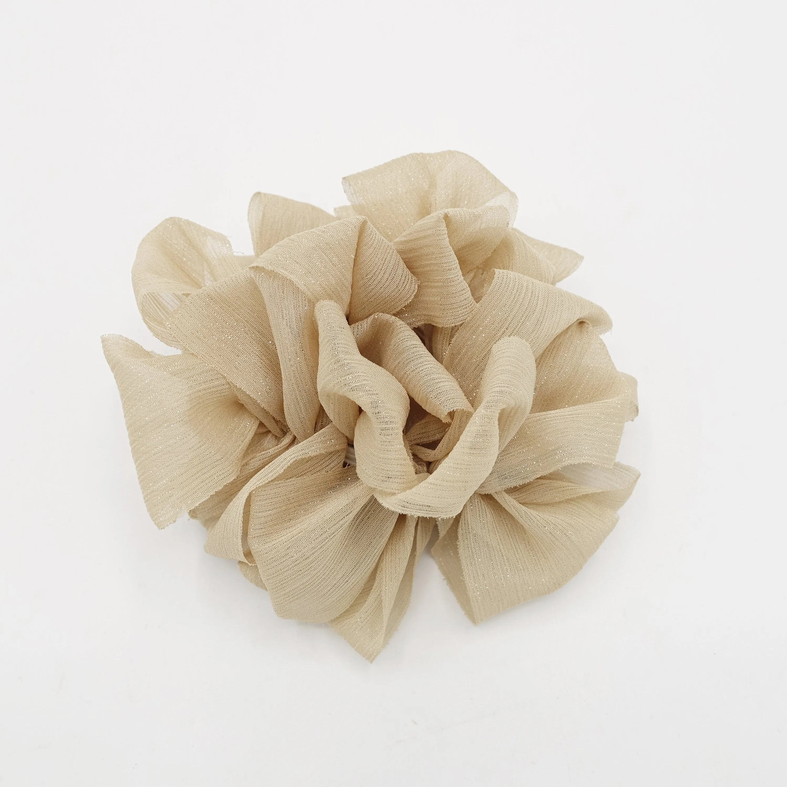 crinkled chiffon loop wave hair scrunchies women hair elastic accessory