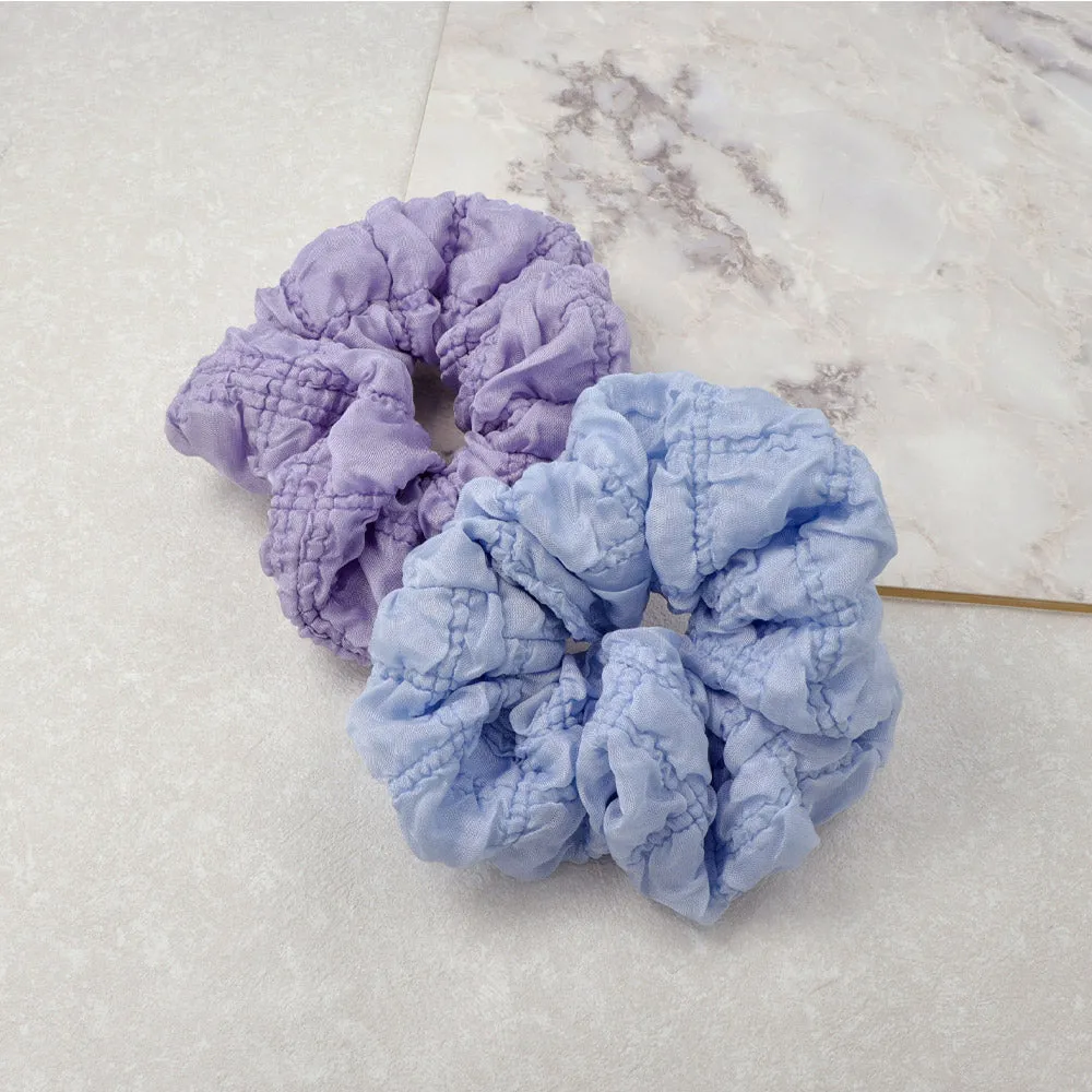 Crumpled Solid Tone Scrunchie