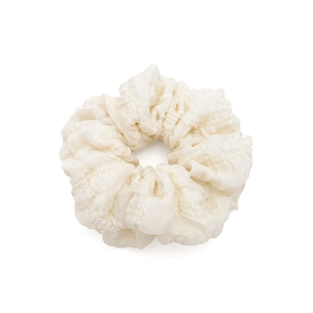 Crumpled Solid Tone Scrunchie