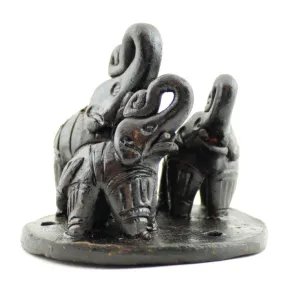 Elephant Family Incense Holder